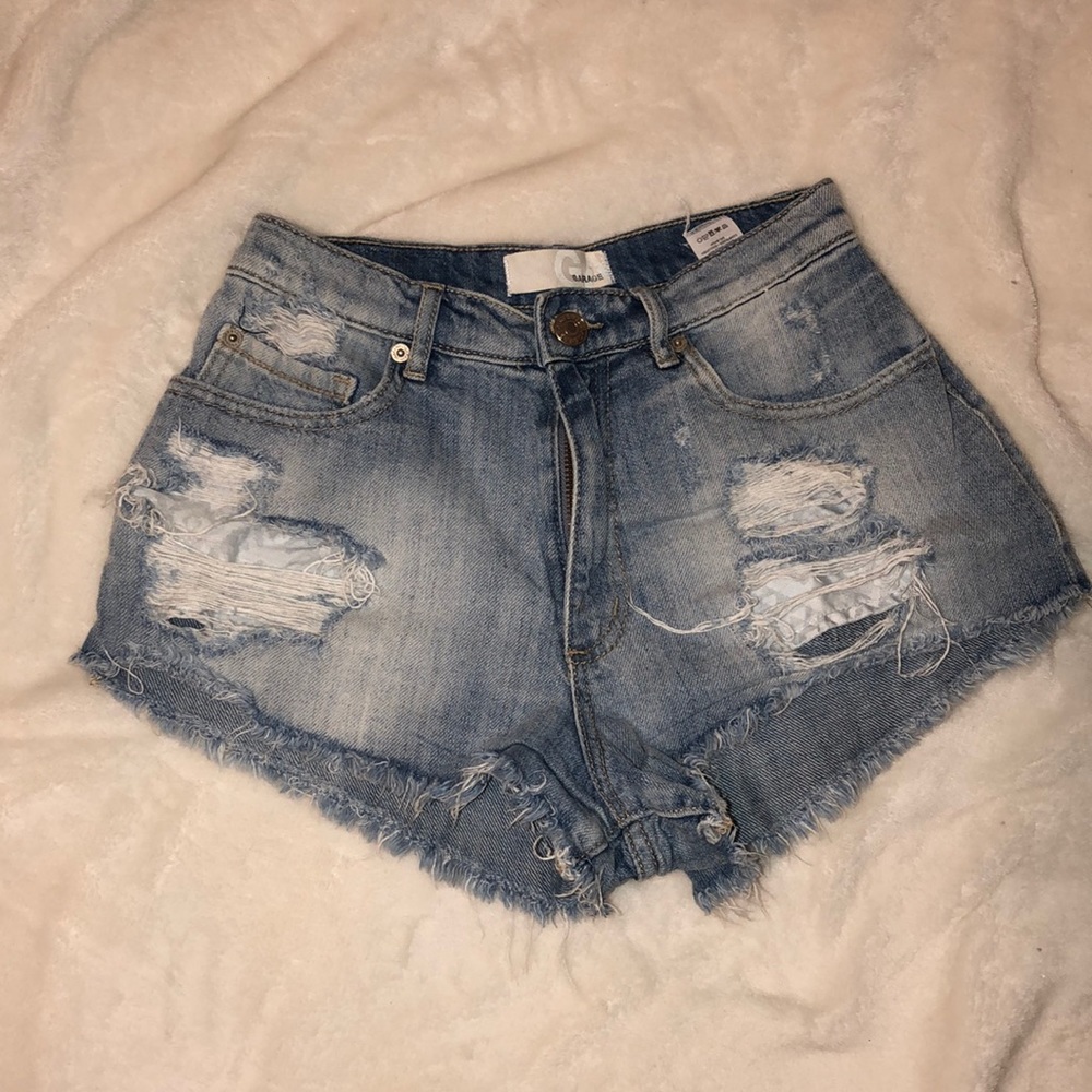 GARAGE Size 0 Denim Festival Shorts